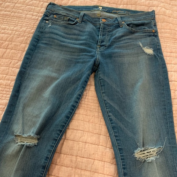 7 for all mankind josefina skinny boyfriend jeans - Picture 2 of 5